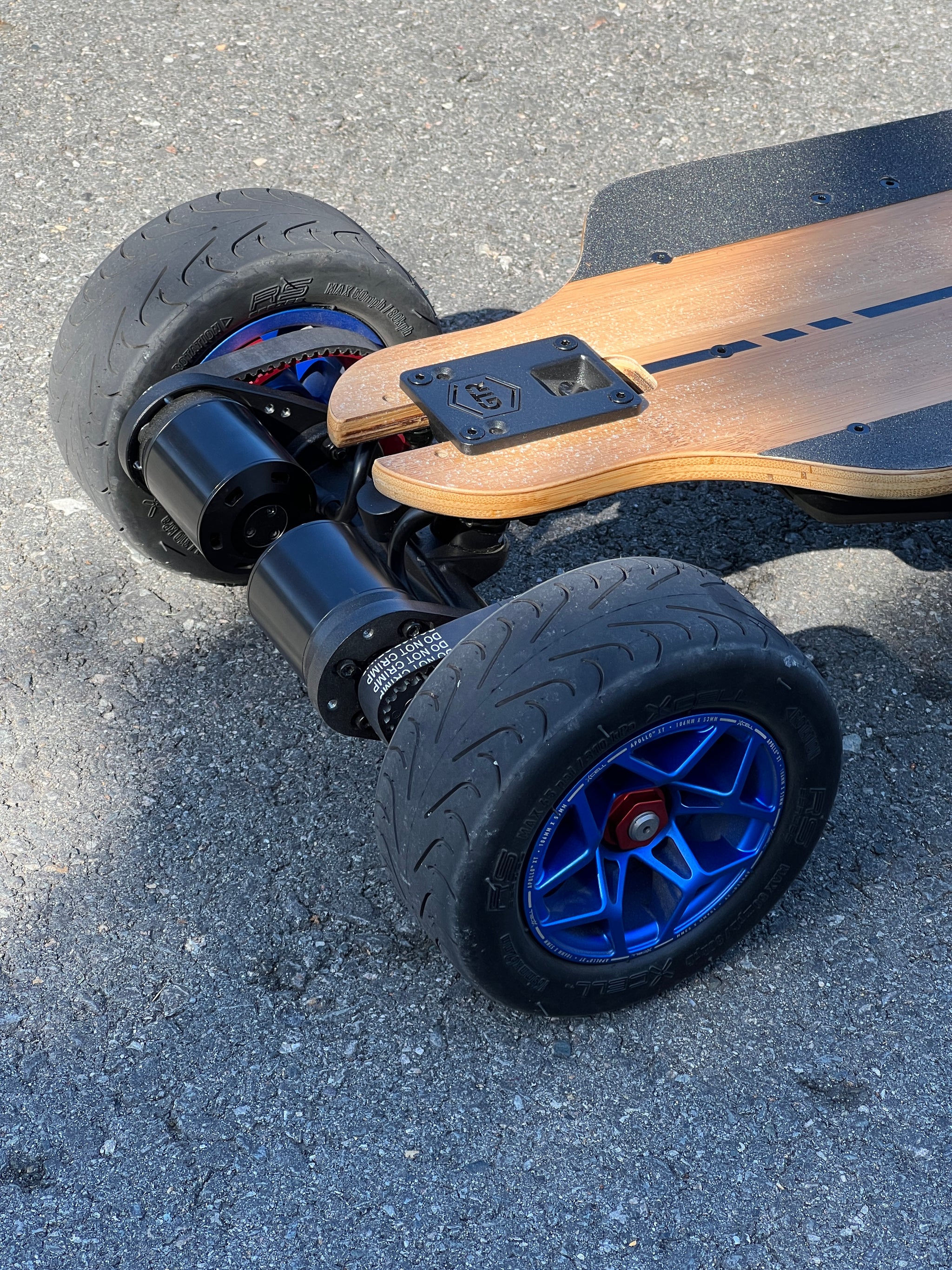 XCELL axle sleeves for Evolve GTR and Hadean Eskate