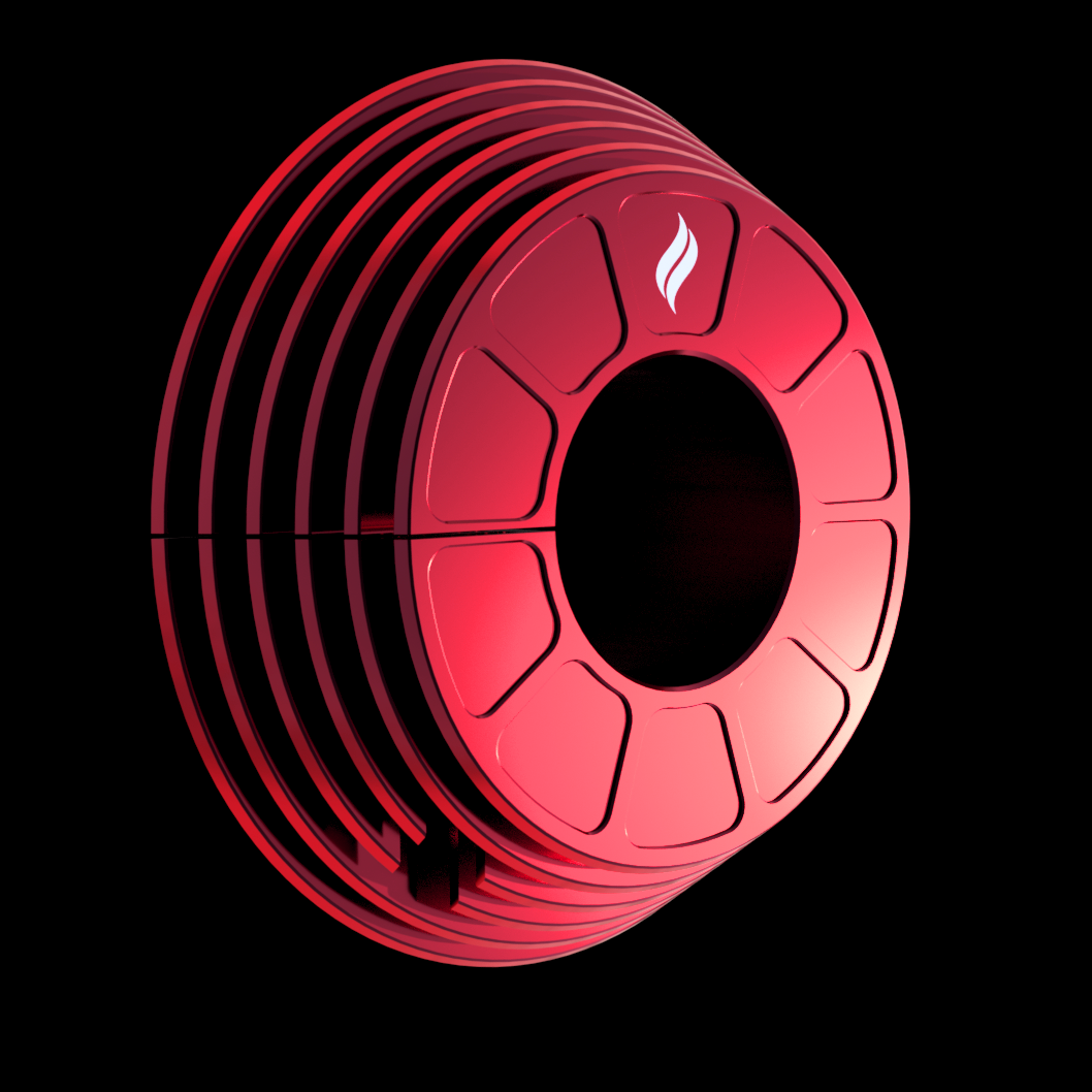 Stone Cold Chiller heat sink in red for the Onewheel GT by Land-Surf.com