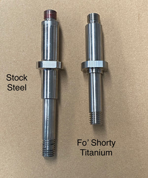 XCELL Fo' Shorties - Titanium Short Front Axles for Hypertrucks® (Pair)